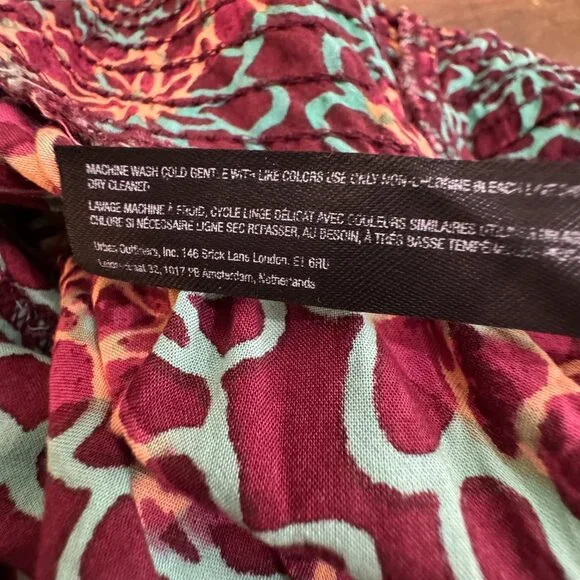 Anthropologie Women's Printed Smocked Button Front Lounge Jumpsuit SZ LG - Picture 14 of 15